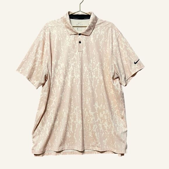 Nike Other - Nike Golf Men's Dri-Fit Vapor Graphic Polo Shirt Size XL Arctic Orange Pink